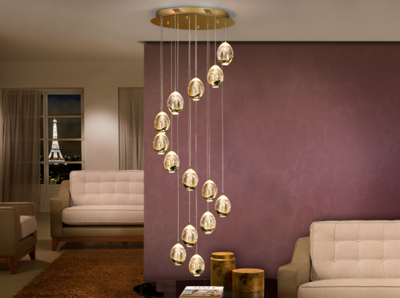 Cristales, tendencia en iluminación. lighting