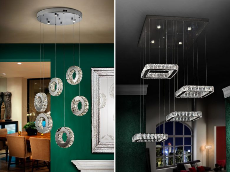 Cristales, tendencia en iluminación. Lighting
