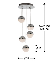 medidas colgante sphere schuller