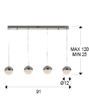 medida lampara sphere schuller 793635