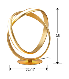 Sobremesa Lazas Schuller pan de oro 486637