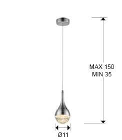 Lmpara Elie Schuller tono romo luz LED 773106