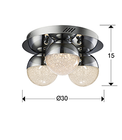 medidas plafon sphere schuller 794017