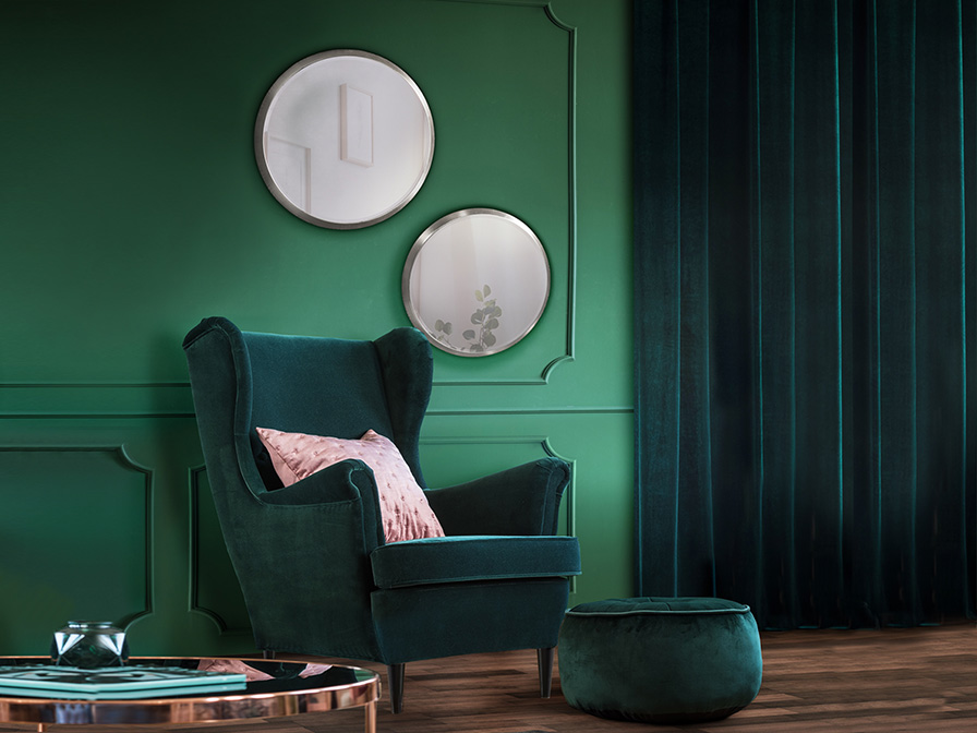 Schuller Furniture and decoration Mirrors with frame Aries 119023  ·ARIES· ROUND MIRROR, Ø44, SILVER