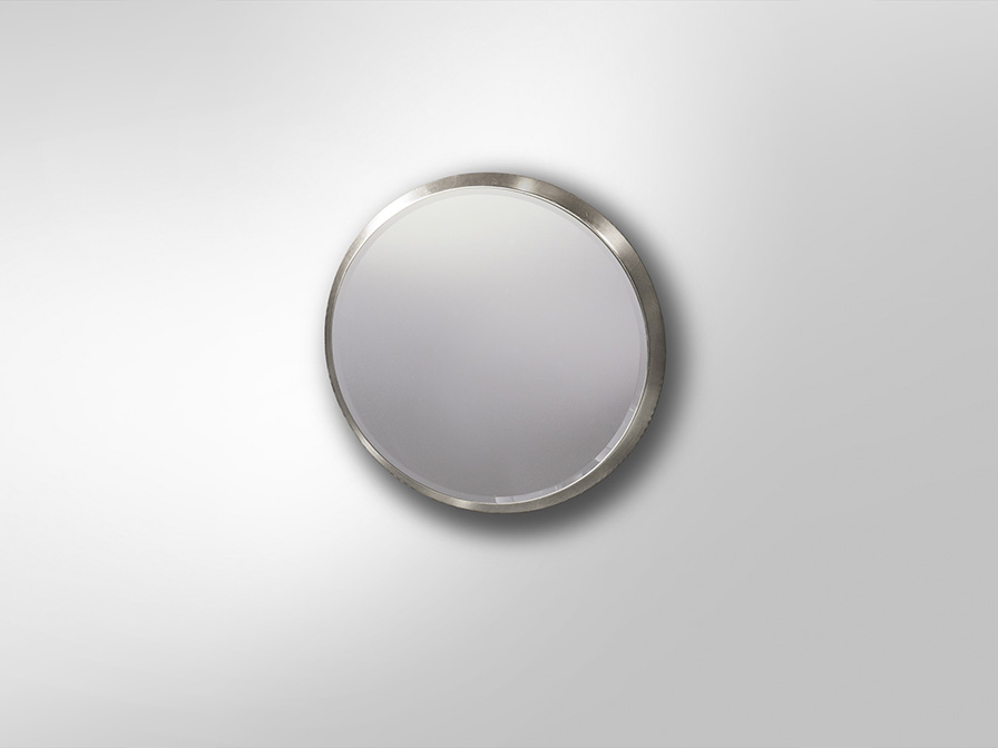 Schuller Furniture and decoration Mirrors with frame Aries 119023  ·ARIES· ROUND MIRROR, Ø44, SILVER