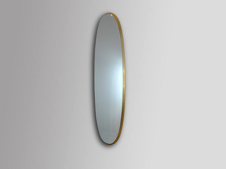 Schuller Decoration,mirrors and.. Mirrors with frame Aries 119481  ·ARIES· OVAL MIRROR,136x36 GOLD