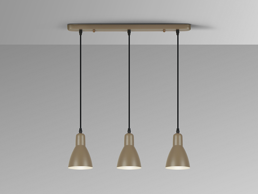Schuller  Pendants Afra 13226  I3 - AFRA - LAMP 3L - BROWN