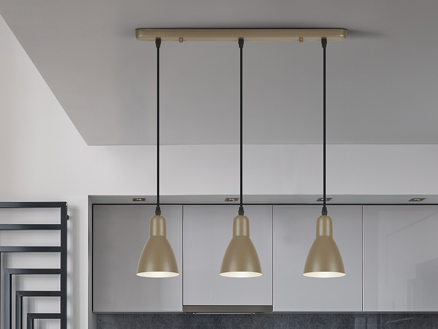 Schuller  Pendants Afra 13226  I3 - AFRA - LAMP 3L - BROWN