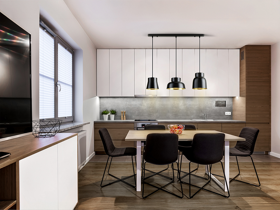 Schuller  Pendants Vulcano 13572  I3 - VULCANO - LAMP 3L - BLACK/GOLDEN