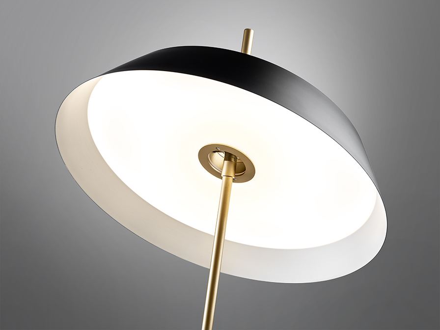 Schuller  Floor lamps Vertigo 147361  ·VERTIGO· FLOOR LAMP, BLACK-GOLD