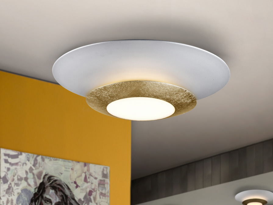 Schuller Lighting   148277  ·HOLE· LED CEILING LAMP, GOLD, Ø42