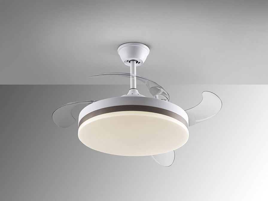 Schuller Lighting Ceiling fans Ø 100 to 120 cm Vento 168311D  VENTO - DIMMABLE WHITE FAN