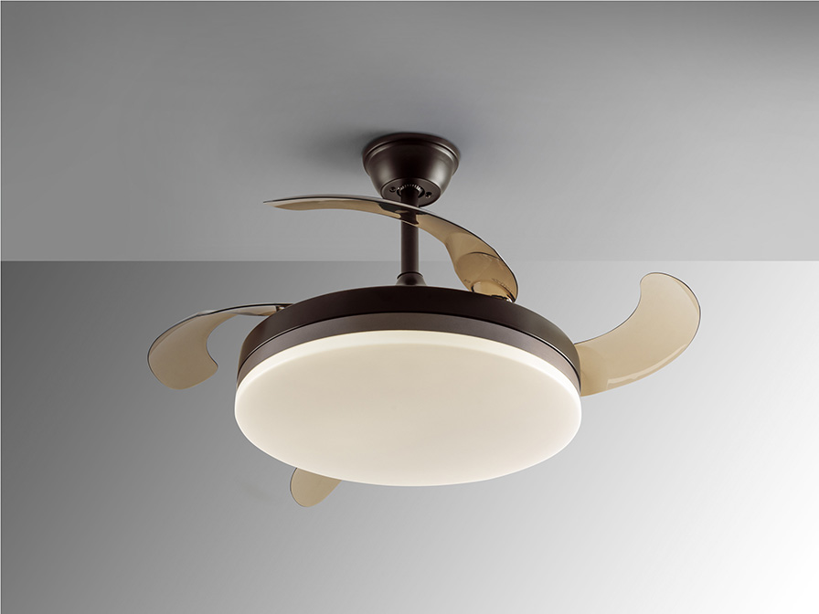 Schuller Ligthing   168342  ·VENTO· BROWN FAN Ø50/100