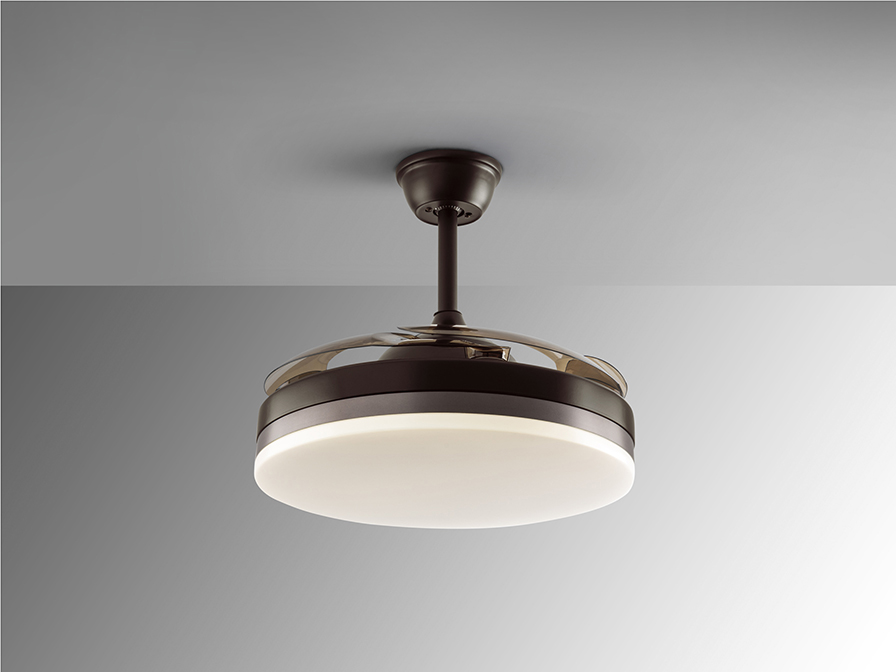 Schuller Lighting Ceiling fans Ø 100 to 120 cm Vento 168342D  VENTO - BROWN FAN DIMMABLE