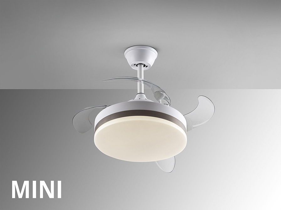 Schuller Lighting Ceiling fans Ø 75 to 90 cm Vento 169204  VENTO MINI - WHITE FAN Ø40/90 DIMMABLE
