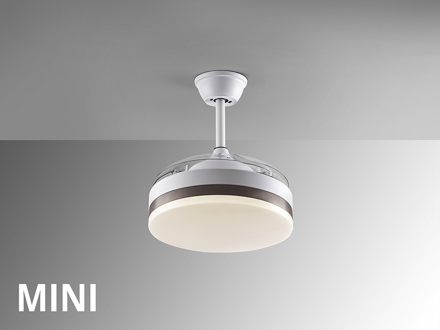 Schuller Lighting Ceiling fans Ø 75 to 90 cm Vento 169204  VENTO MINI - WHITE FAN Ø40/90 DIMMABLE
