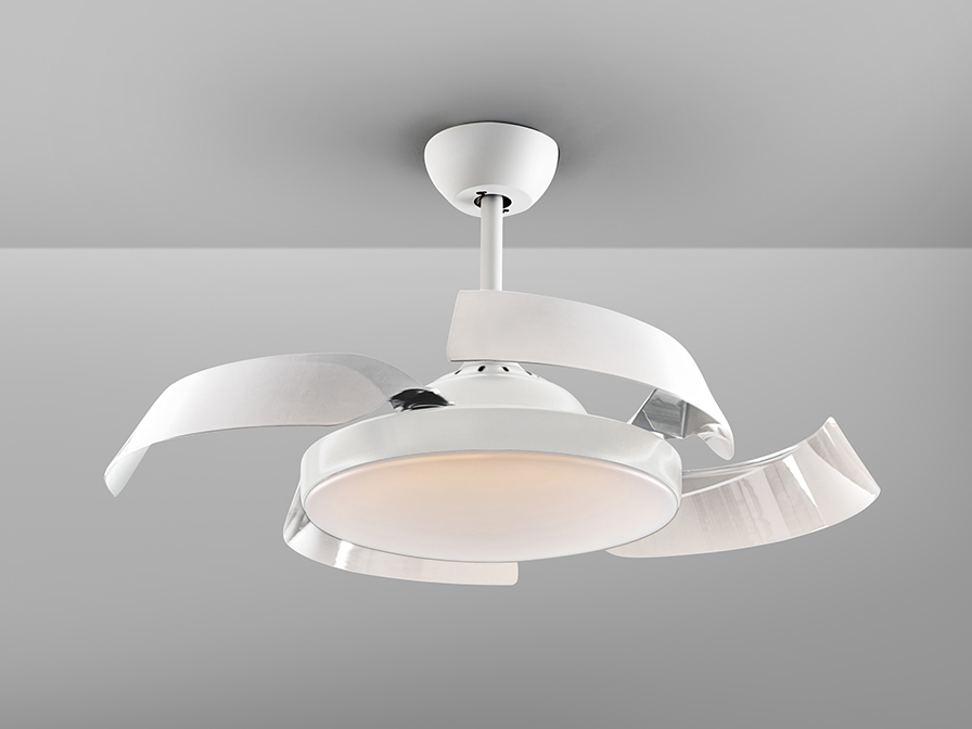 Schuller Lighting Ceiling fans Ø 100 to 120 cm Enzo 196529D  ·ENZO· WHITE FAN, DIMMABLE