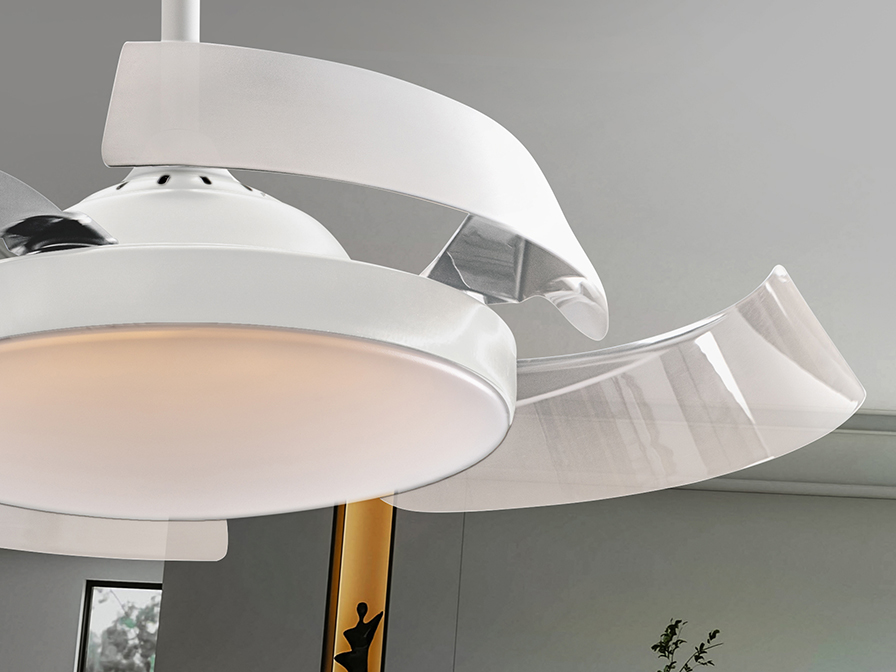 Schuller Lighting Ceiling fans Ø 100 to 120 cm Enzo 196529D  ·ENZO· WHITE FAN, DIMMABLE