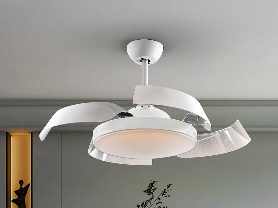 Schuller Lighting Ceiling fans Ø 100 to 120 cm Enzo 196529D  ·ENZO· WHITE FAN, DIMMABLE
