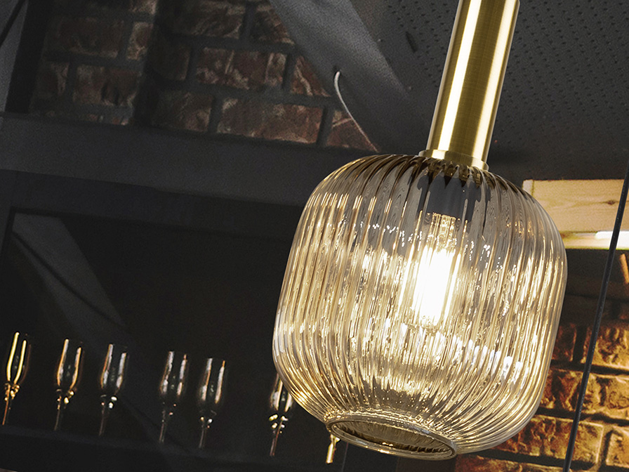 Schuller Lighting 1 Light Pendants Norma 225588  NORMA- LAMP 1L AMBER