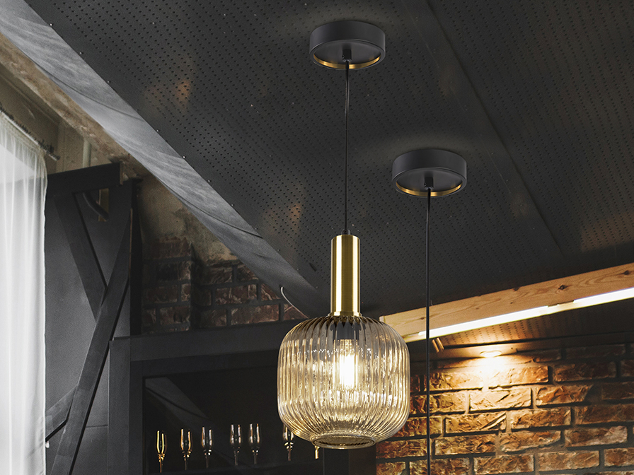 Schuller Lighting 1 Light Pendants Norma 225588  NORMA- LAMP 1L AMBER