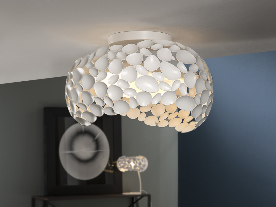 Schuller Lighting Flush Ceiling Lamps Narisa 266847  ·NARISA· CEILING LAMP, 5L. Ø47 WHITE
