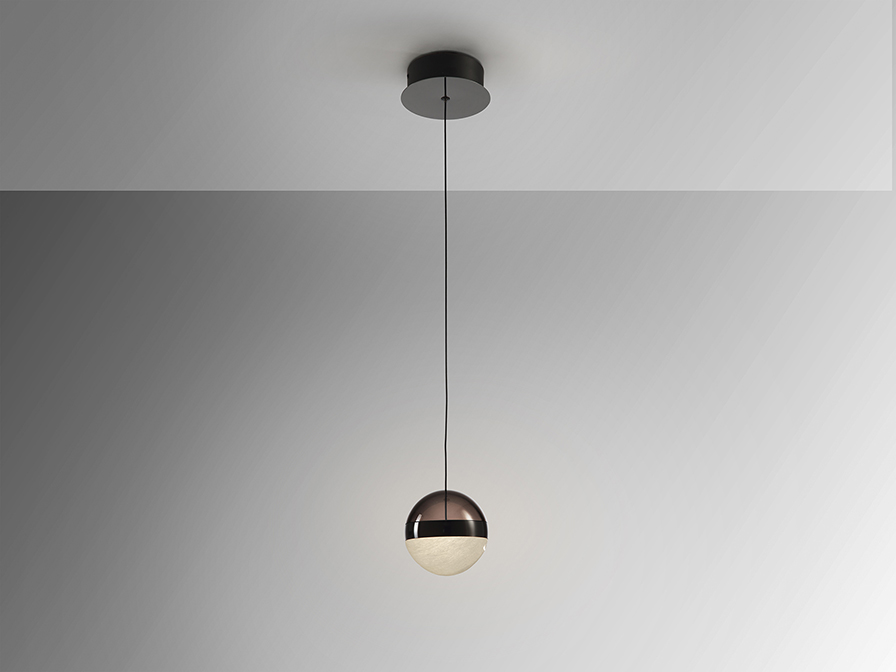 Schuller  1 Light Pendants Orbes 276139  ORBES - LAMP 1L. CHROME BLACK D12