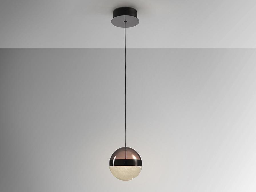 Schuller  1 Light Pendants Orbes 276252  ORBES - LAMP 1L. CHROME BLACK D15