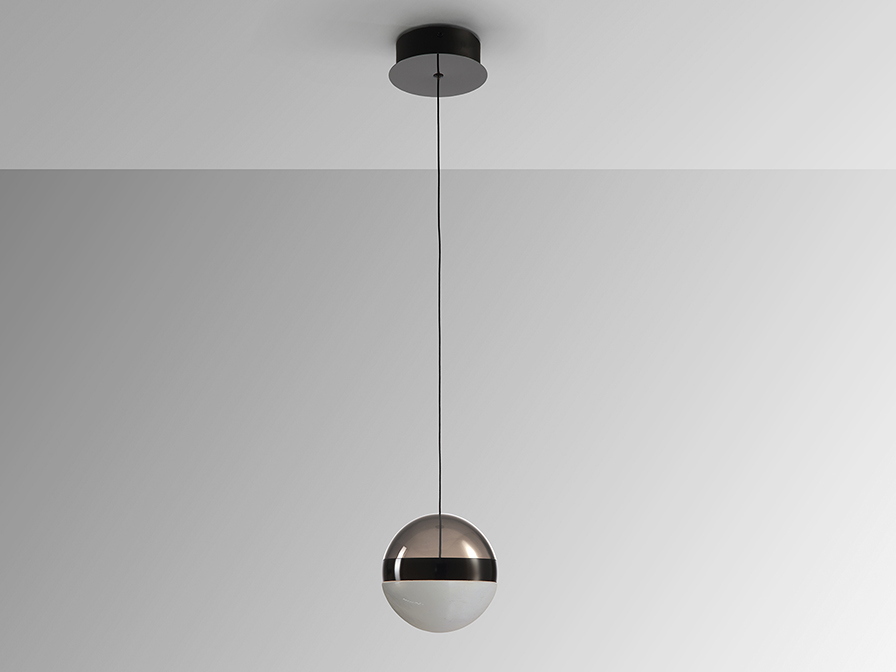 Schuller  1 Light Pendants Orbes 276252  ORBES - LAMP 1L. CHROME BLACK D15