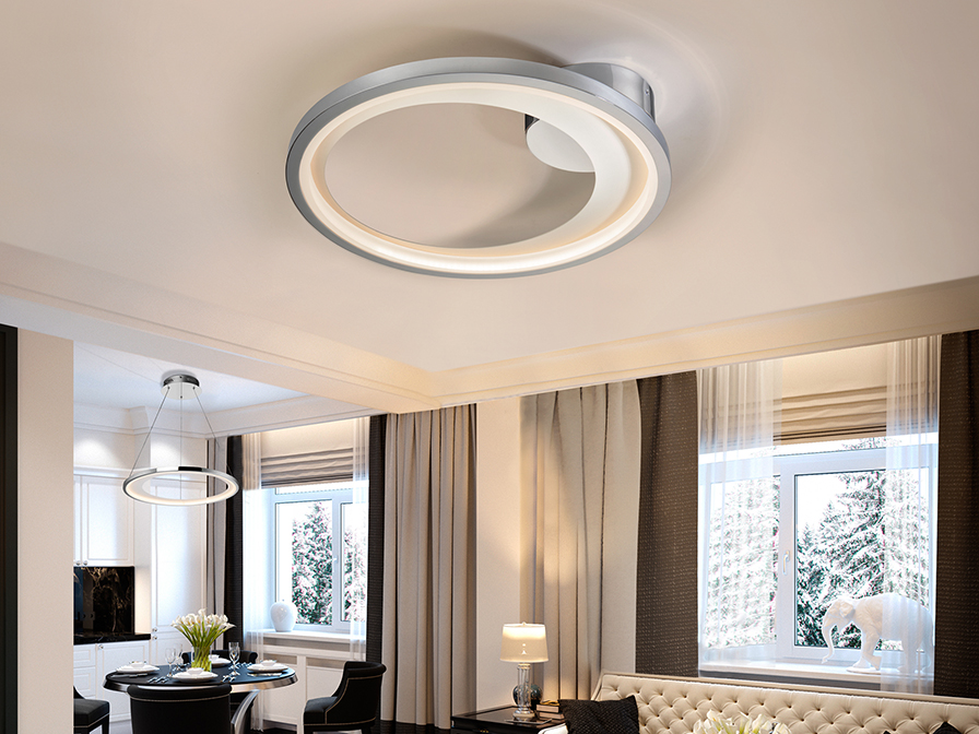 Schuller Ligthing   281483  ·LARIS· LED CEILING LAMP Ø43, CHROME