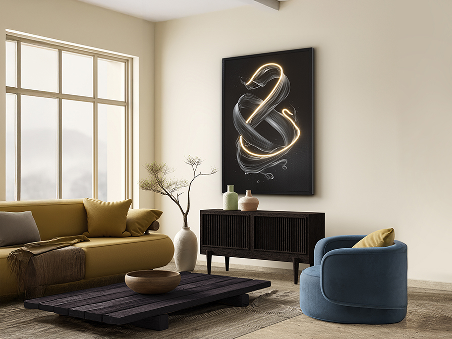 Schuller Decoration,mirrors and.. Paintings with Light Cinetic 301381  CINETIC - LED LIGHT ART 80x120