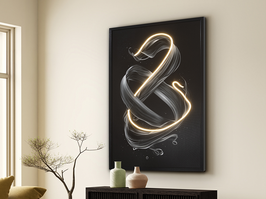 Schuller Decoration,mirrors and.. Paintings with Light Cinetic 301381  CINETIC - LED LIGHT ART 80x120