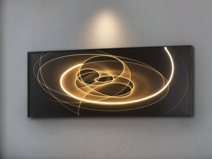 Schuller Decoration,mirrors and.. Paintings with Light Trazados 301954  TRAZADOS - LED LIGHT ART 50x150