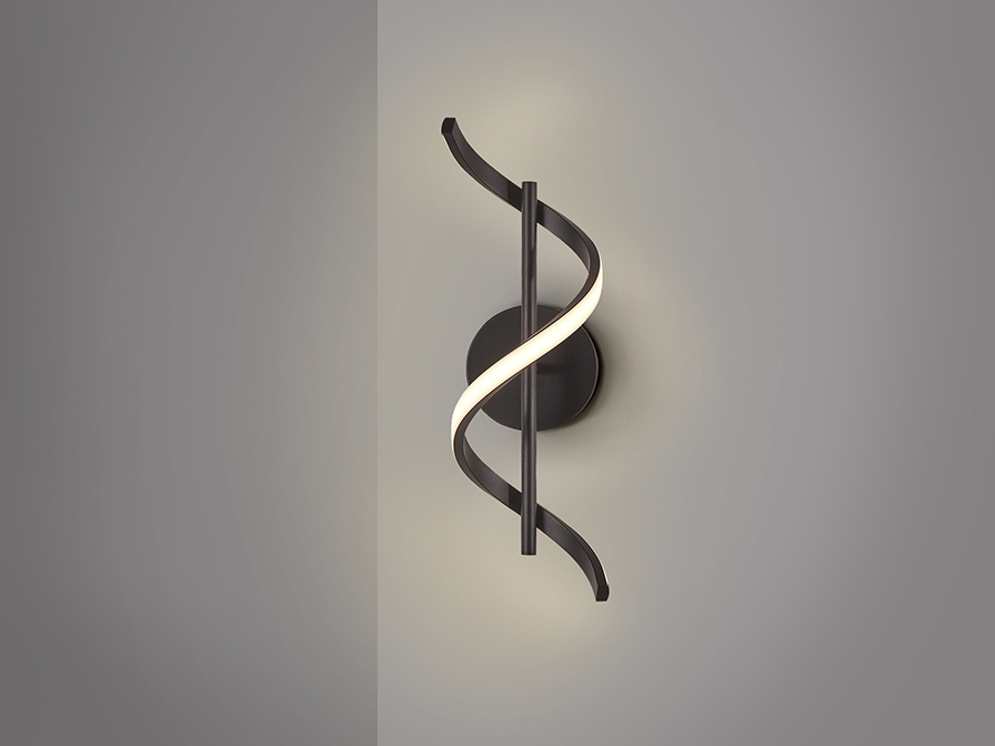 Schuller Lighting Wall lamps Boa 307897  BOA - BLACK WALL LAMP