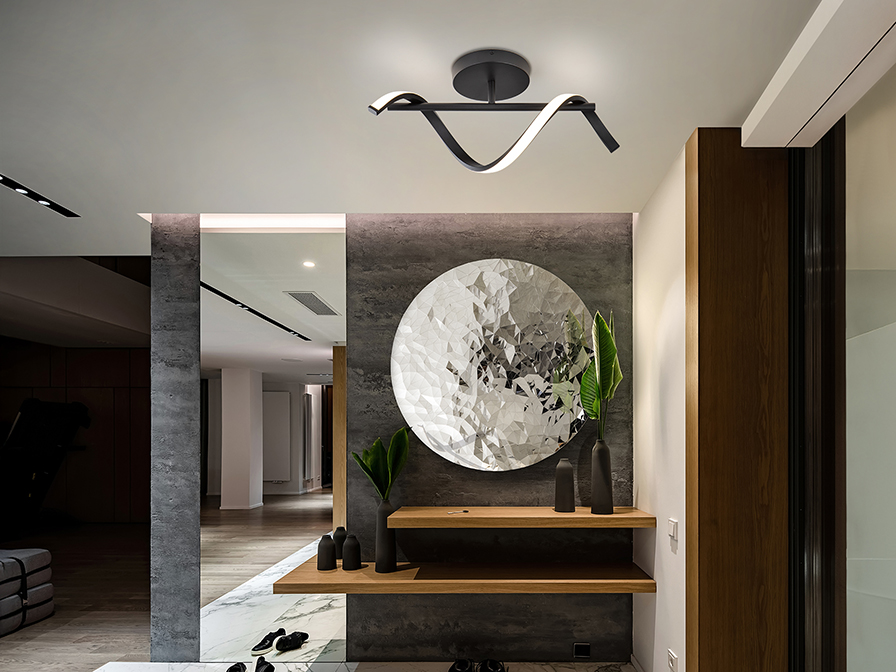 Schuller Lighting Wall lamps Boa 307897  BOA - BLACK WALL LAMP