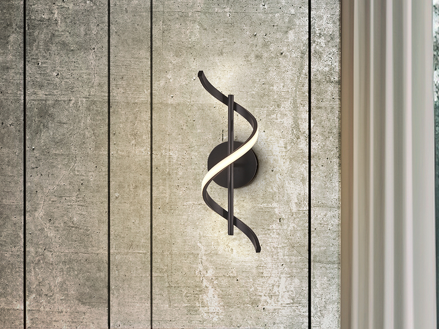 Schuller Lighting Wall lamps Boa 307897  BOA - BLACK WALL LAMP