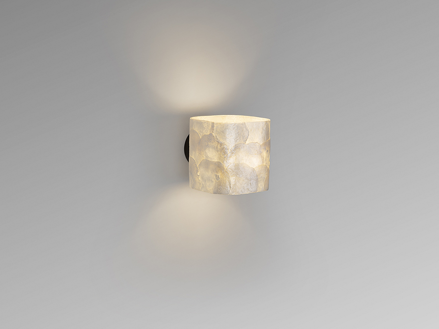 Schuller  Wall lamps Nakar 317283  NAKAR - WALL LAMP 1L NACRE/BLACK