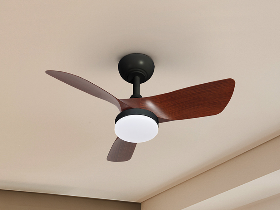 Schuller  Ceiling fans Ø 75 to 90 cm Tropic 319614  TROPIC BLACK/WALNUT FAN