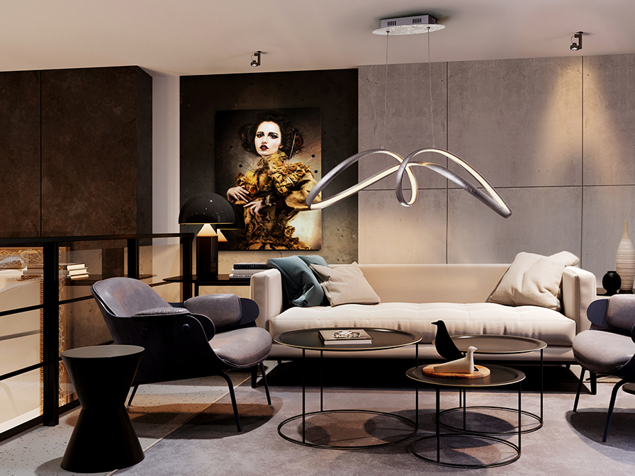Schuller Ligthing Pendants Lia 328319  ·LIA· LAMP, SILVER LEAF