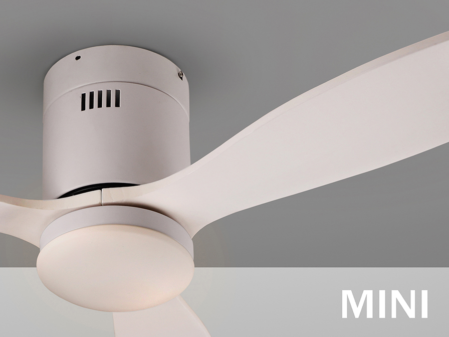 Schuller Lighting Ceiling fans Ø 100 to 120 cm Siroco 329361D  SIROCO MINI- WHITE FAN DIMMABLE