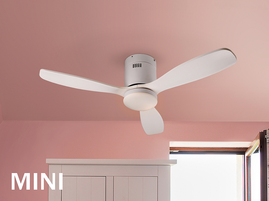 Schuller Lighting Ceiling fans Ø 100 to 120 cm Siroco 329361D  SIROCO MINI- WHITE FAN DIMMABLE
