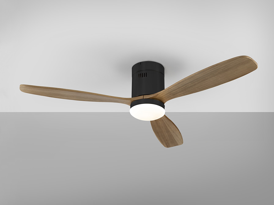 Schuller Ligthing Ceiling fans Ø 132 cm Siroco 329514  ·SIROCO· FAN, BLACK/WALNUT