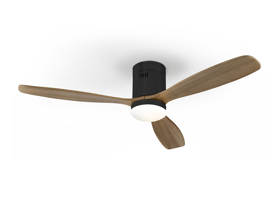 Schuller Ligthing Ceiling fans Ø 132 cm Siroco 329514  ·SIROCO· FAN, BLACK/WALNUT