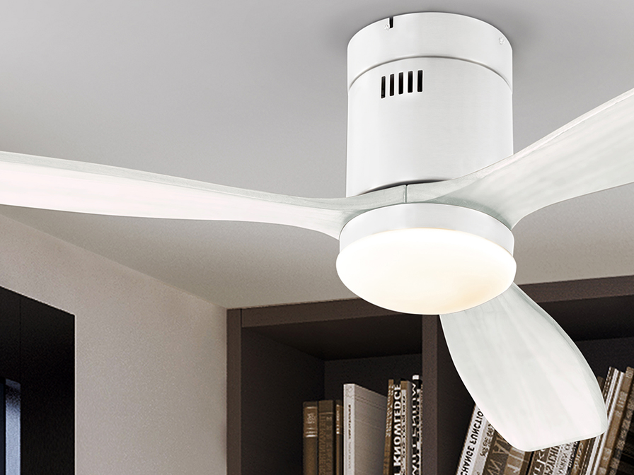 Schuller Lighting Ceiling fans Ø 132 cm Siroco 329583D  SIROCO - WHITE FAN D132 DIMMABLE.