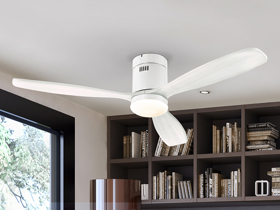 Schuller Lighting Ceiling fans Ø 132 cm Siroco 329583D  SIROCO - WHITE FAN D132 DIMMABLE.
