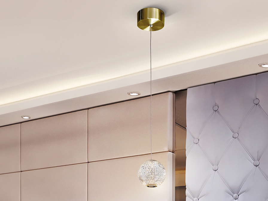 Schuller Lighting 1 Light Pendants Austral 354004  ·AUSTRAL· LED LAMP 1L., Ø12, GOLDEN