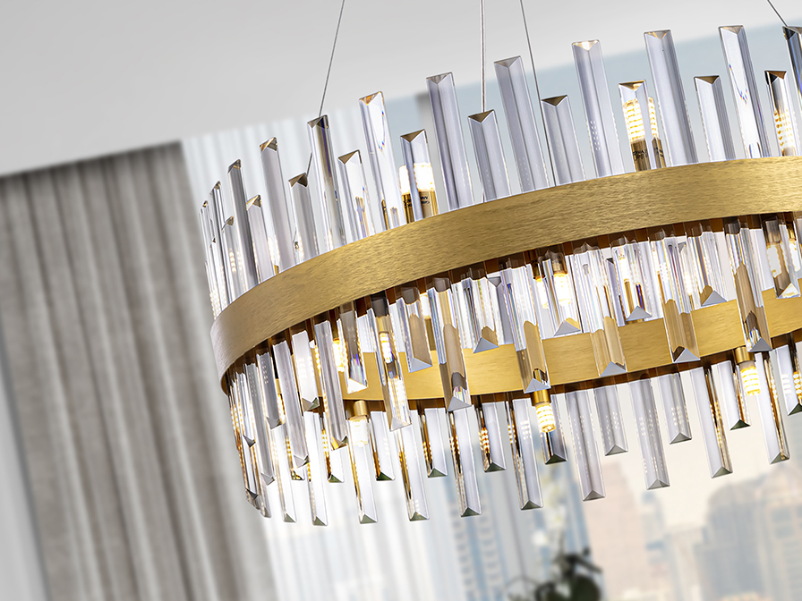 Schuller Lighting Pendants Grace 364751  GRACE - LAMP 18L GOLD D75