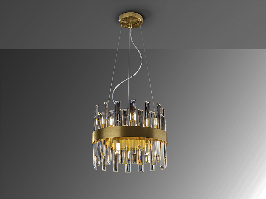 Schuller Lighting Pendants Grace 365185  ·GRACE· LAMP, 10L., GOLDEN