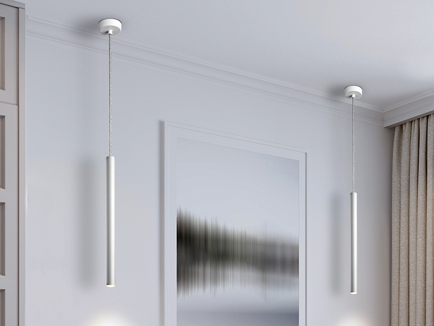 Schuller Lighting 1 Light Pendants Varas 373075  ·VARAS· LAMP, WHITE, 1L.