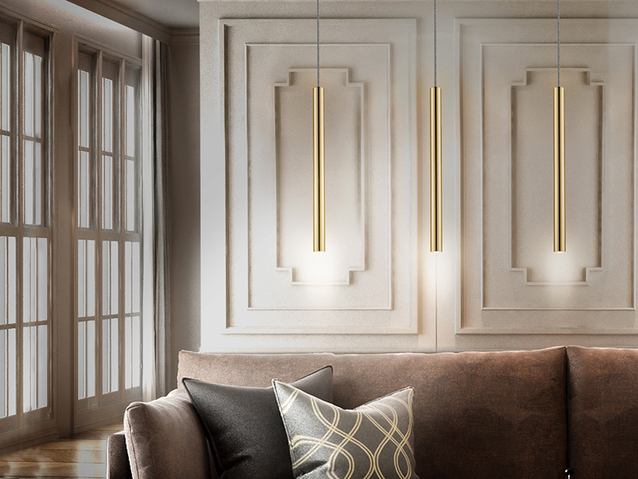 Schuller Lighting 1 Light Pendants Varas 373091  ·VARAS· LAMP, 1L., GOLDEN